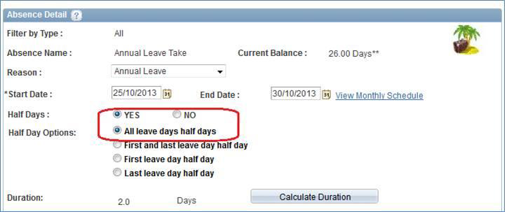 Half Sick Leave and Half Annual Leave (2)